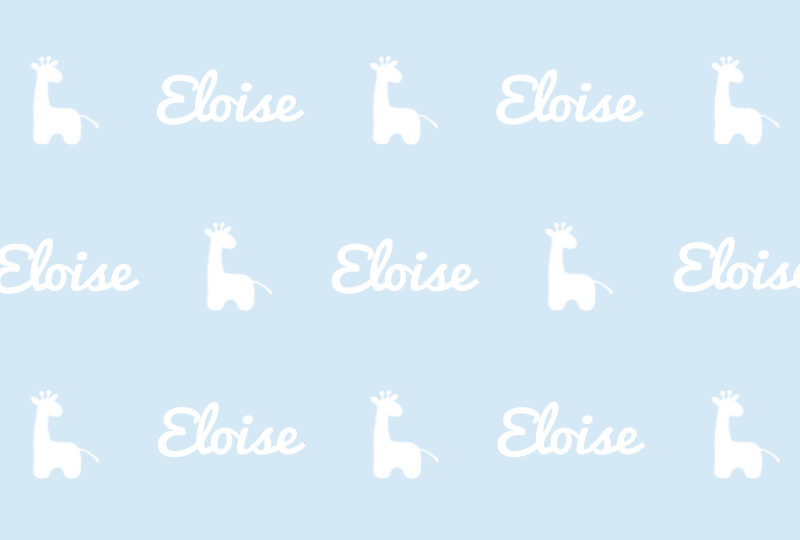 Eloise Newborn Blanket - Ice-Blue/White