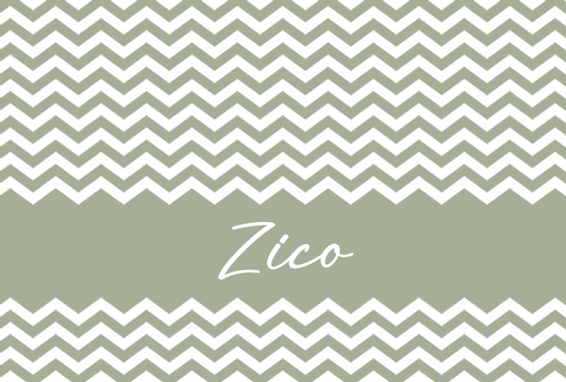 Zico Newborn Blanket - Sage/White