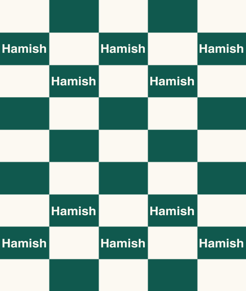 Hamish Throw Blanket – Forest-Green/Eggshell with Minor Defects