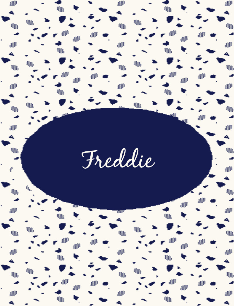 Freddie Bassinet Blanket - Navy/Eggshell Perfect Condition