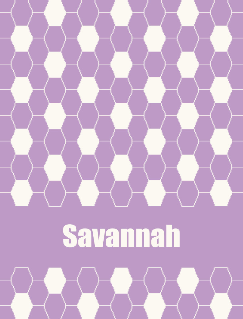 Savannah Bassinet Blanket - Lavender/Eggshell Perfect Condition