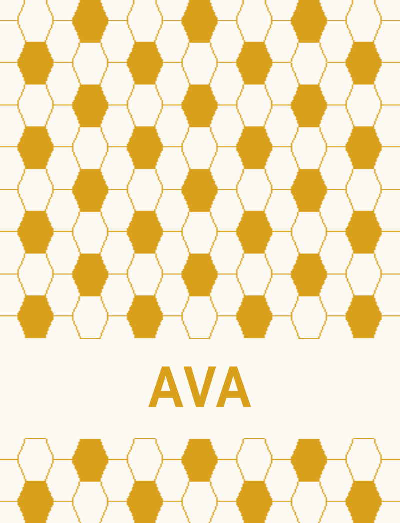 Ava Bassinet Blanket - Eggshell/Mustard Perfect Condition