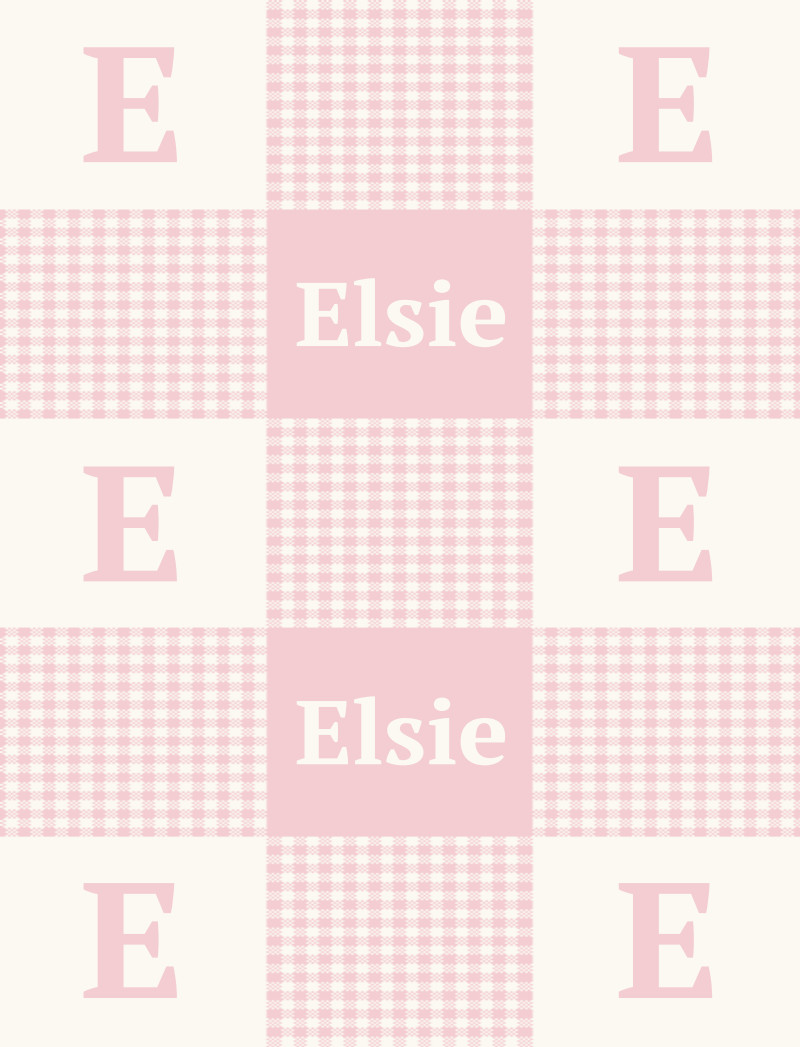 Elsie Bassinet Blanket - Pastel-Pink/Eggshell Perfect Condition