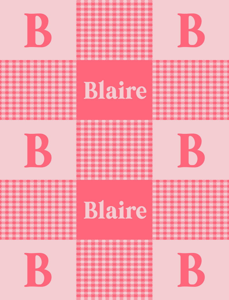 Blaire Bassinet Blanket - Watermelon/Pastel-Pink Perfect Condition