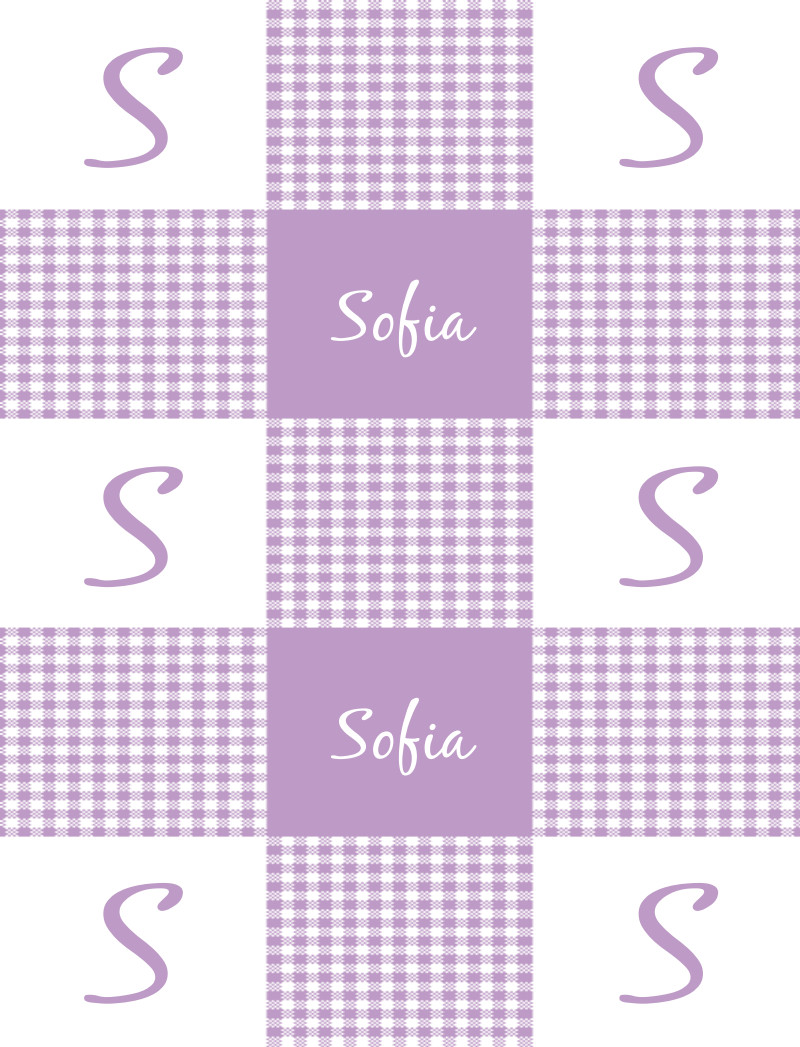 Sofia Bassinet Blanket – Lavender/White Perfect Condition
