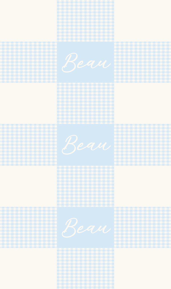 Beau Cot Blanket - Ice-Blue/Eggshell Perfect Condition