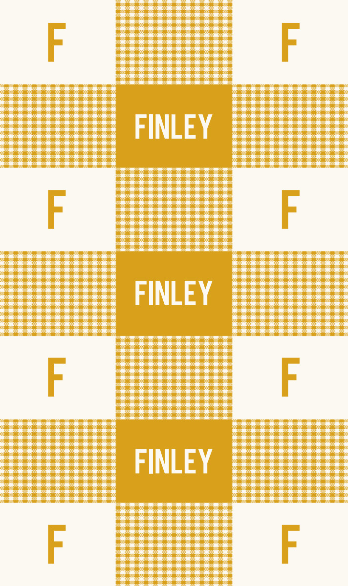 Finley Cot Blanket - Mustard/Eggshell Perfect Condition