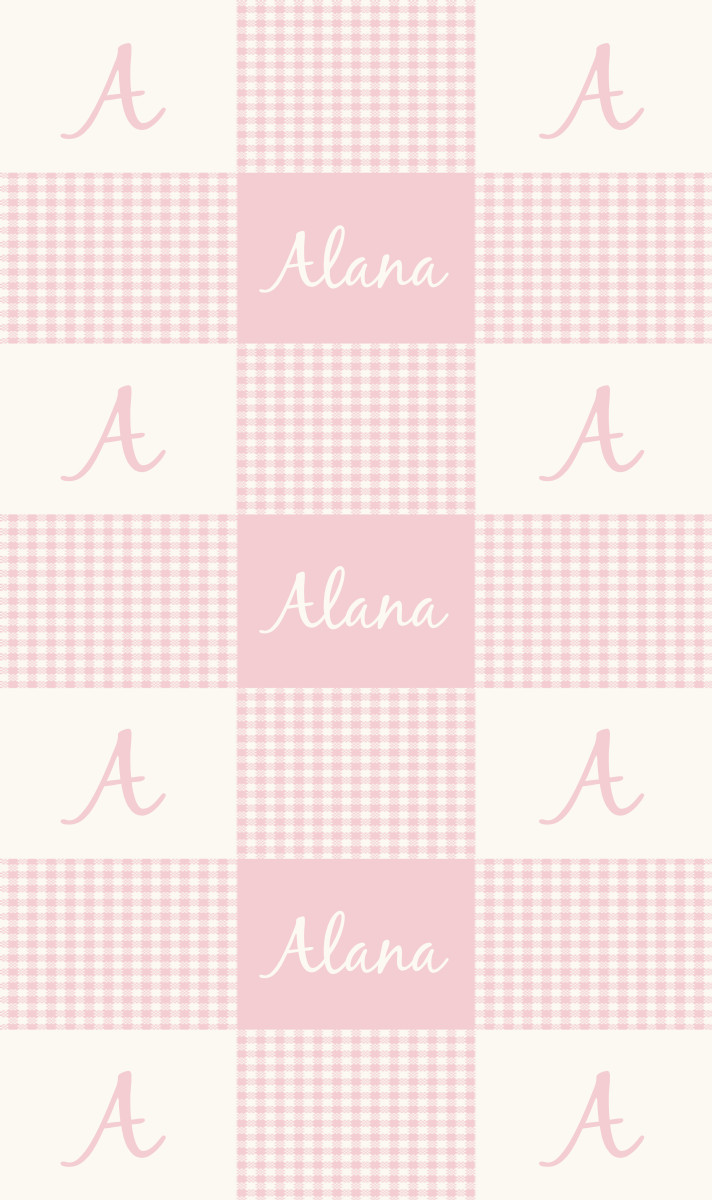 Alana Cot Blanket - Pastel-Pink/Eggshell Perfect Condition