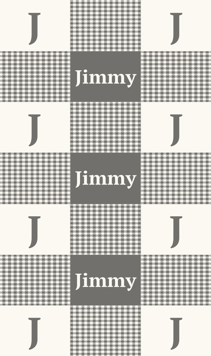 Jimmy Cot Blanket - Slate/Eggshell
