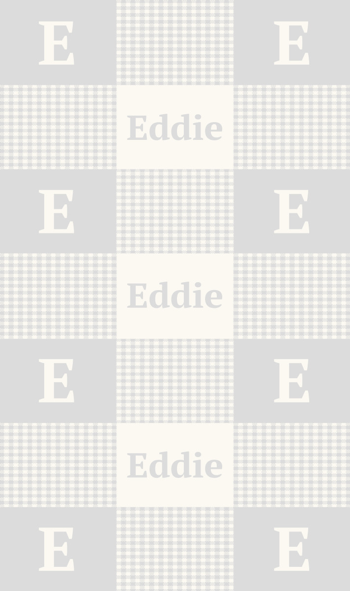 Eddie Cot Blanket - Eggshell/Fog Perfect Condition