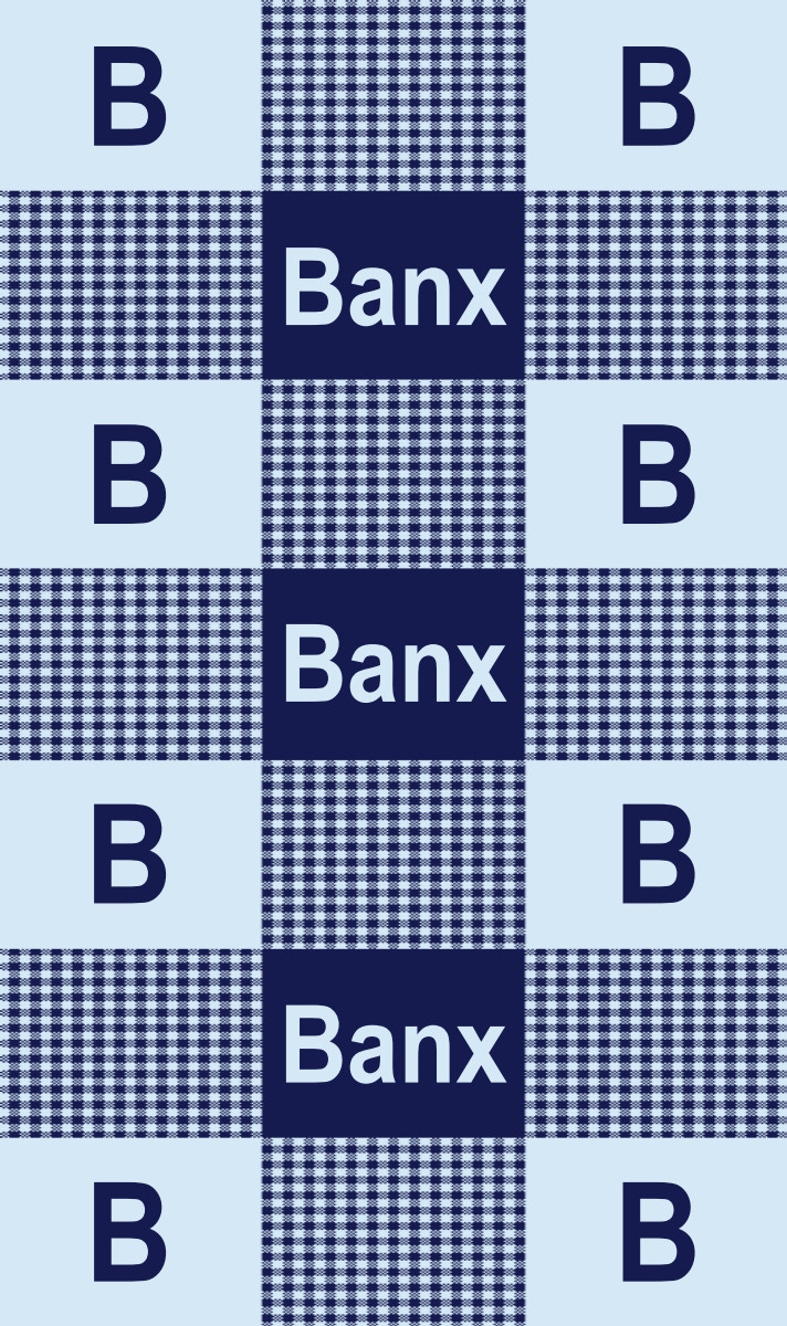 Banx Cot Blanket – Navy/Ice-Blue Perfect Condition
