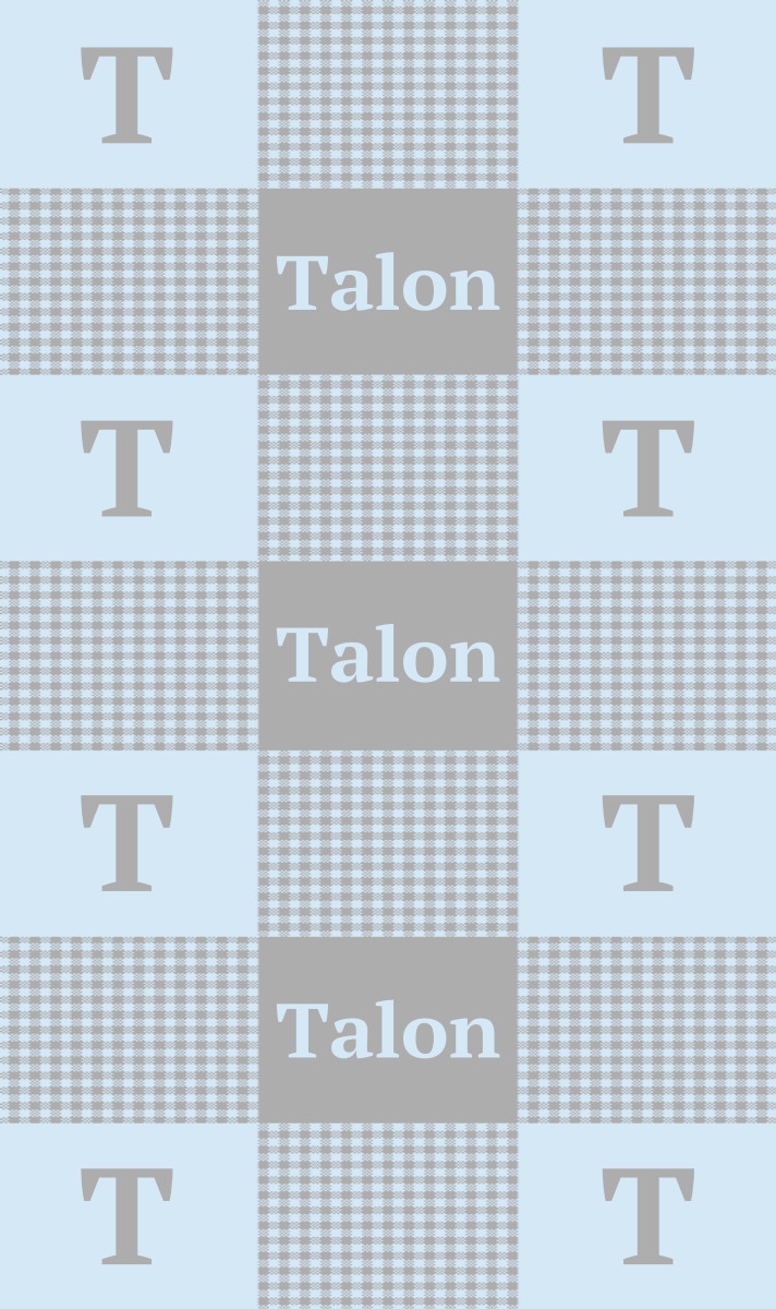 Talon Cot Blanket - Pewter/Ice-Blue with Minor Defects