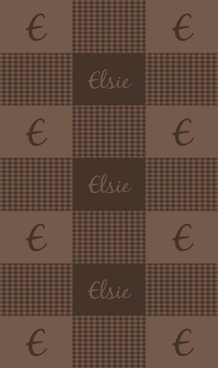 Elsie Cot Blanket - Espresso/Latte Perfect Condition