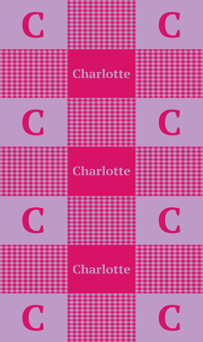 Charlotte Cot Blanket - Magenta/Lavender Perfect Condition