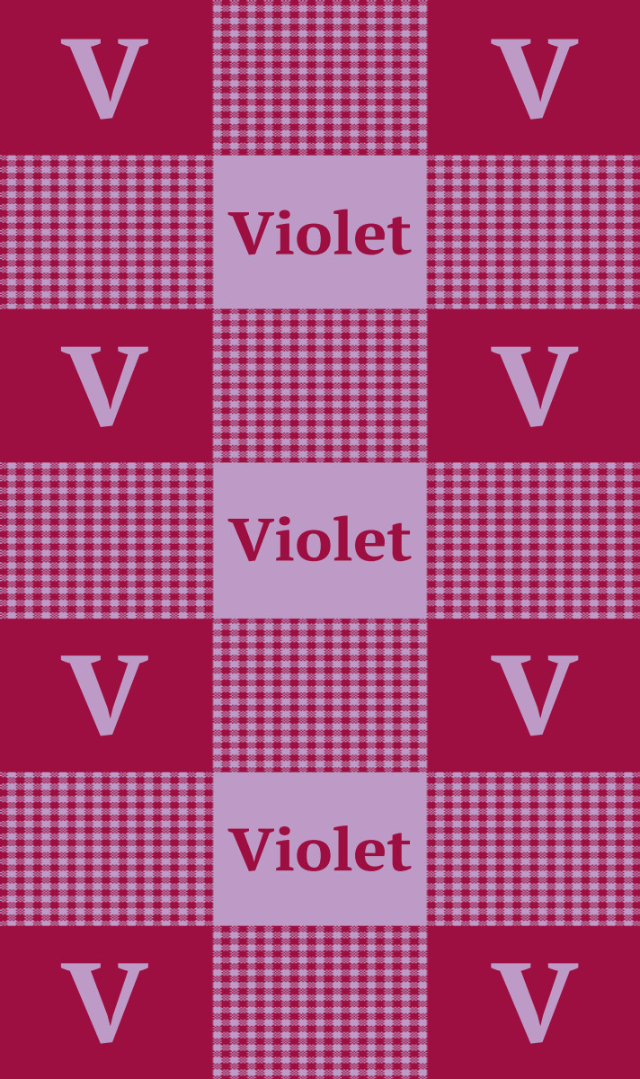Violet Cot Blanket - Lavender/Maroon