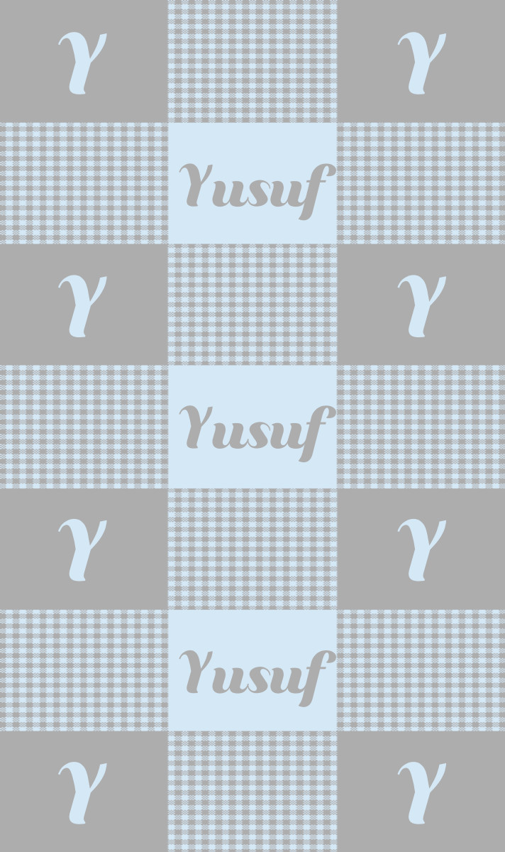 Yusuf Cot Blanket - Ice-Blue/Pewter with Minor Defects