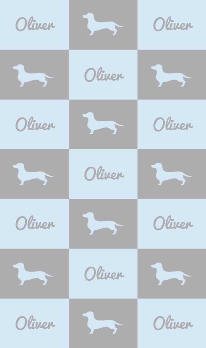 Oliver Cot Blanket - Ice-Blue/Pewter