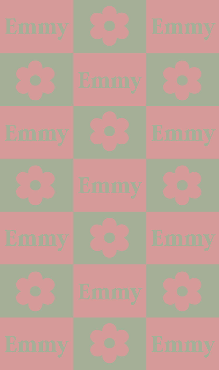 Emmy Cot Blanket – Blush/Sage Perfect Condition
