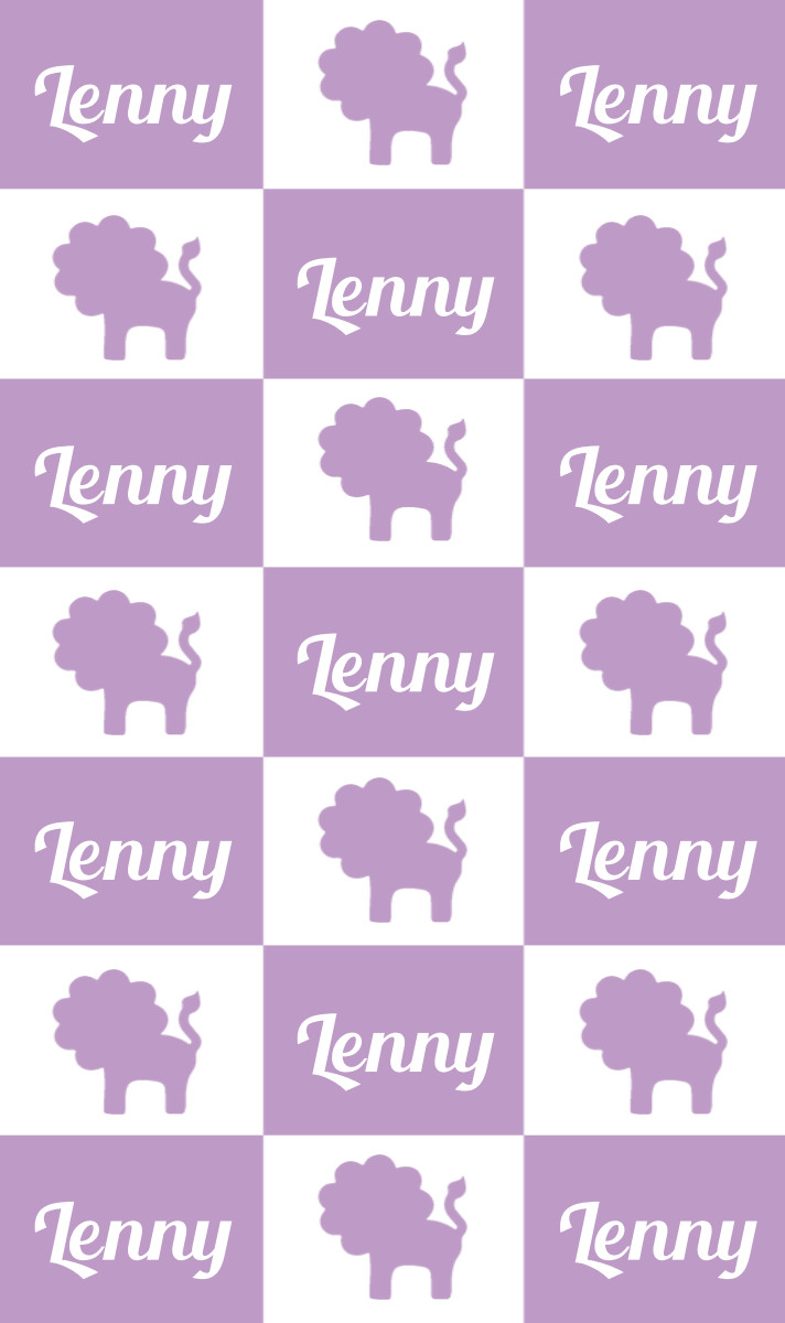 Lenny Cot Blanket - Lavender/White