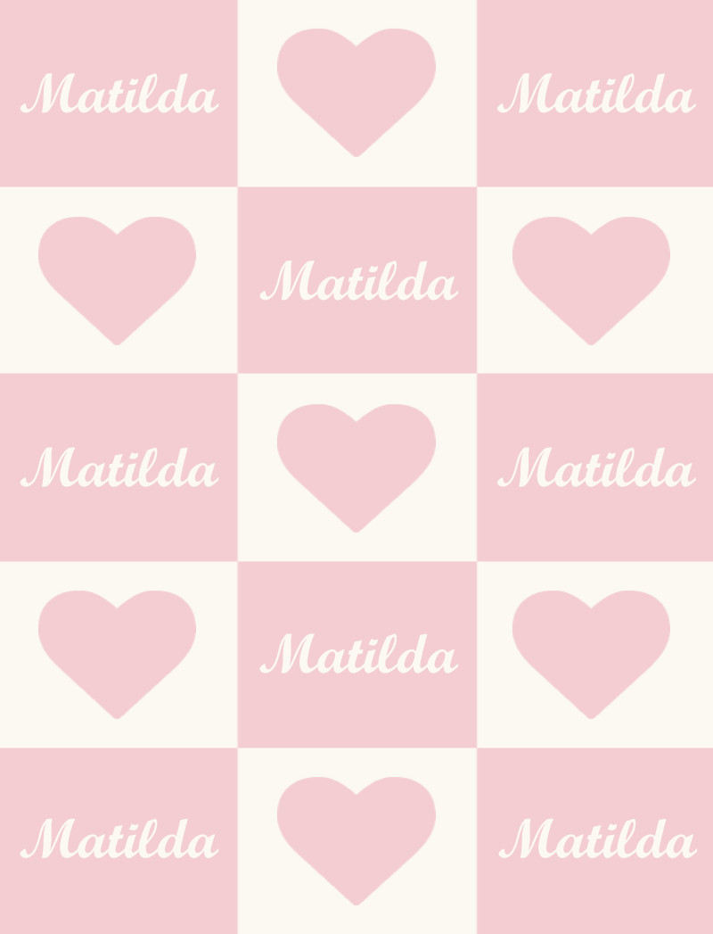 Matilda Bassinet Blanket - Pastel-Pink/Eggshell Perfect Condition