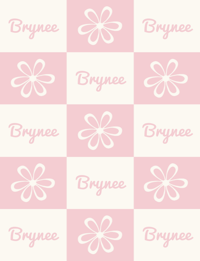 Brynee Bassinet Blanket - Eggshell /Pastel-Pink Perfect Condition