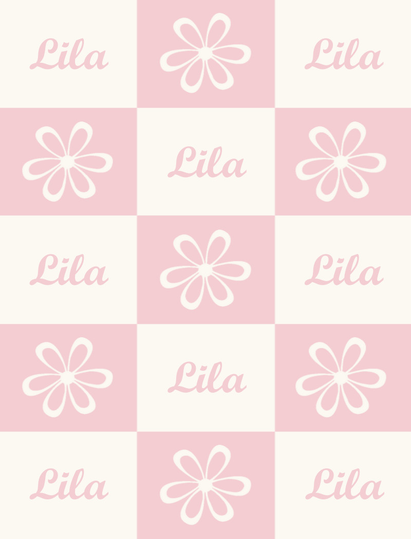 Lila Bassinet Blanket - Eggshell/Pastel-Pink Perfect Condition