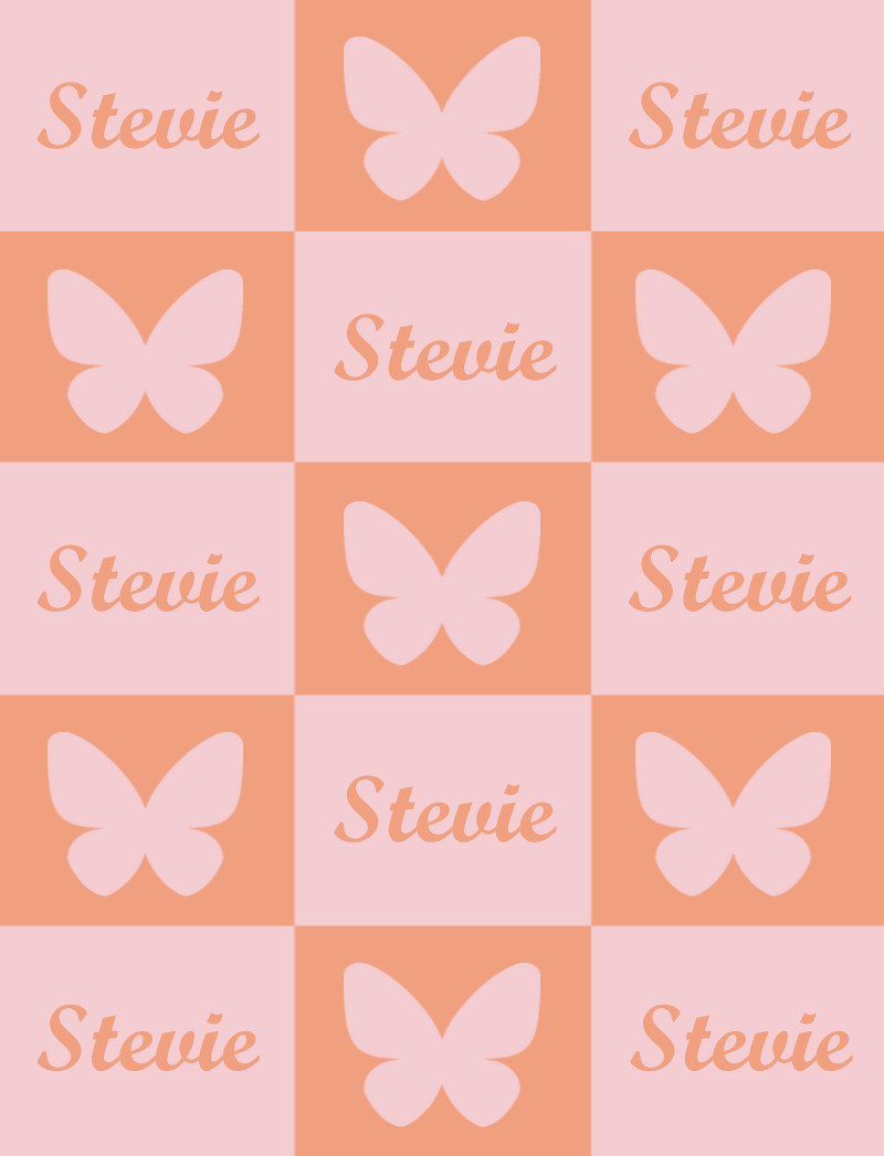 Stevie Bassinet Blanket - Pastel-Pink/Peach Perfect Condition