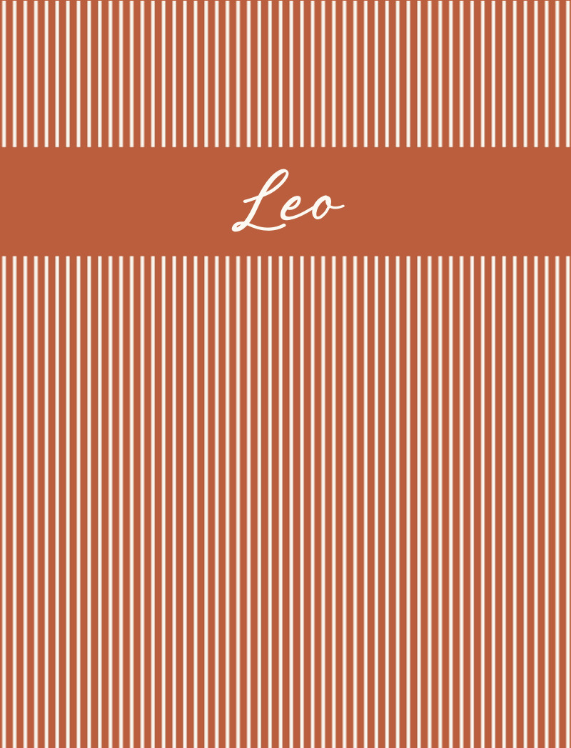 Leo Bassinet Blanket - Rust/Eggshell