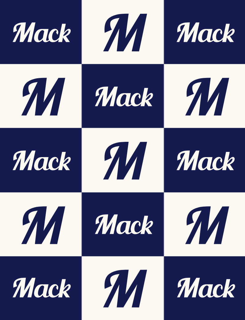 Mack Bassinet Blanket - Navy/Eggshell with Minor Defects
