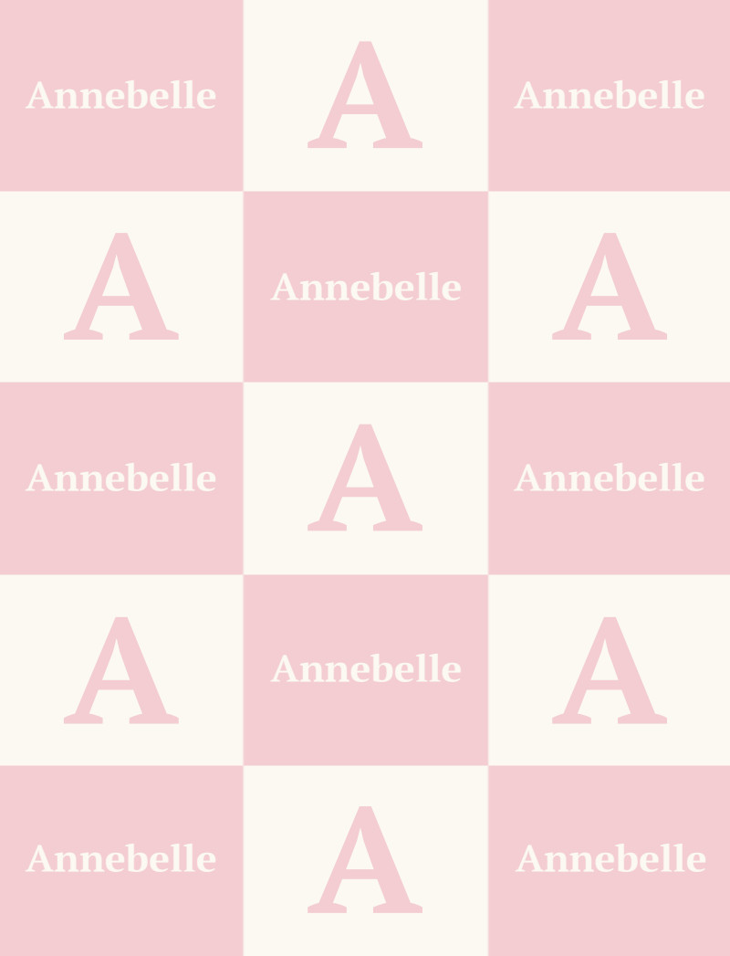 Annebelle Bassinet Blanket - Pastel-Pink/Eggshell Perfect Condition