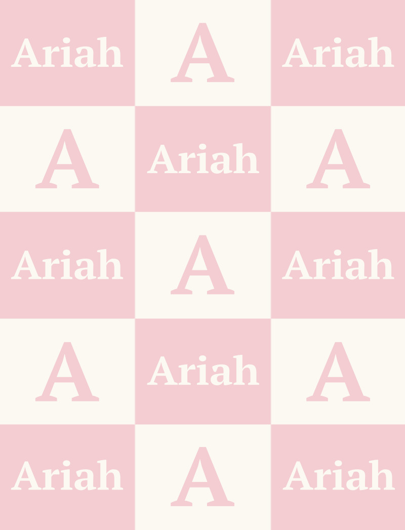 Ariah Bassinet Blanket - Pastel-Pink/Eggshell Perfect Condition