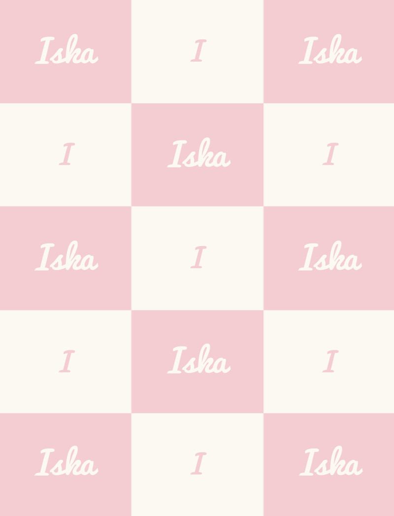 Iska Bassinet Blanket - Pastel-Pink/Eggshell