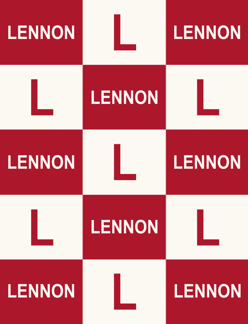 Lennon Bassinet Blanket - Ruby/Eggshell
