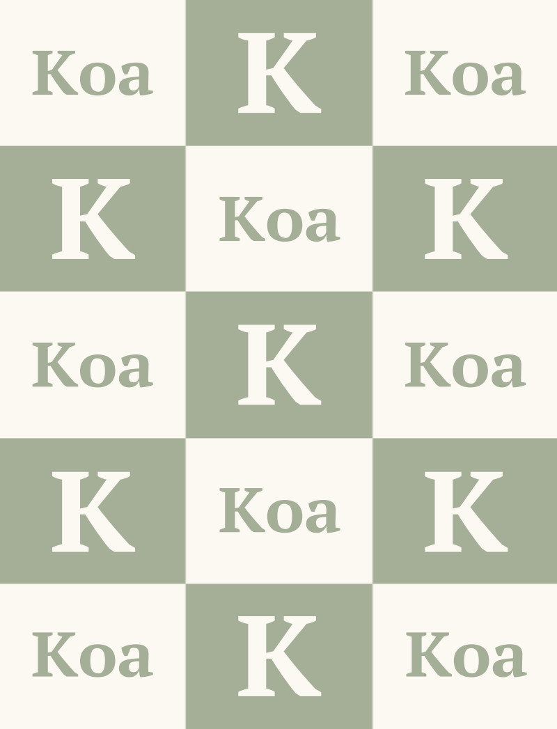 Koa Newborn Blanket - Sage/Eggshell