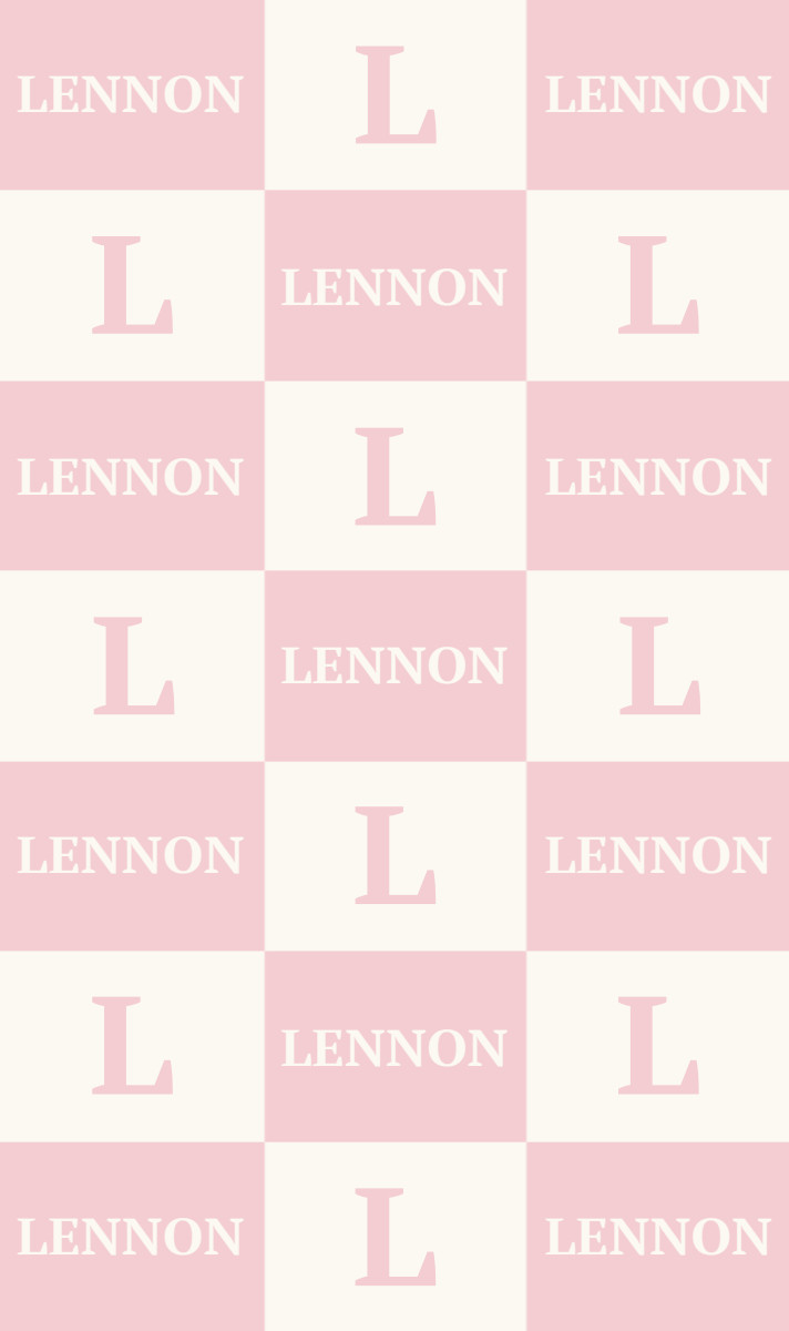 Lennon Bassinet Blanket - Pastel Pink/Eggshell