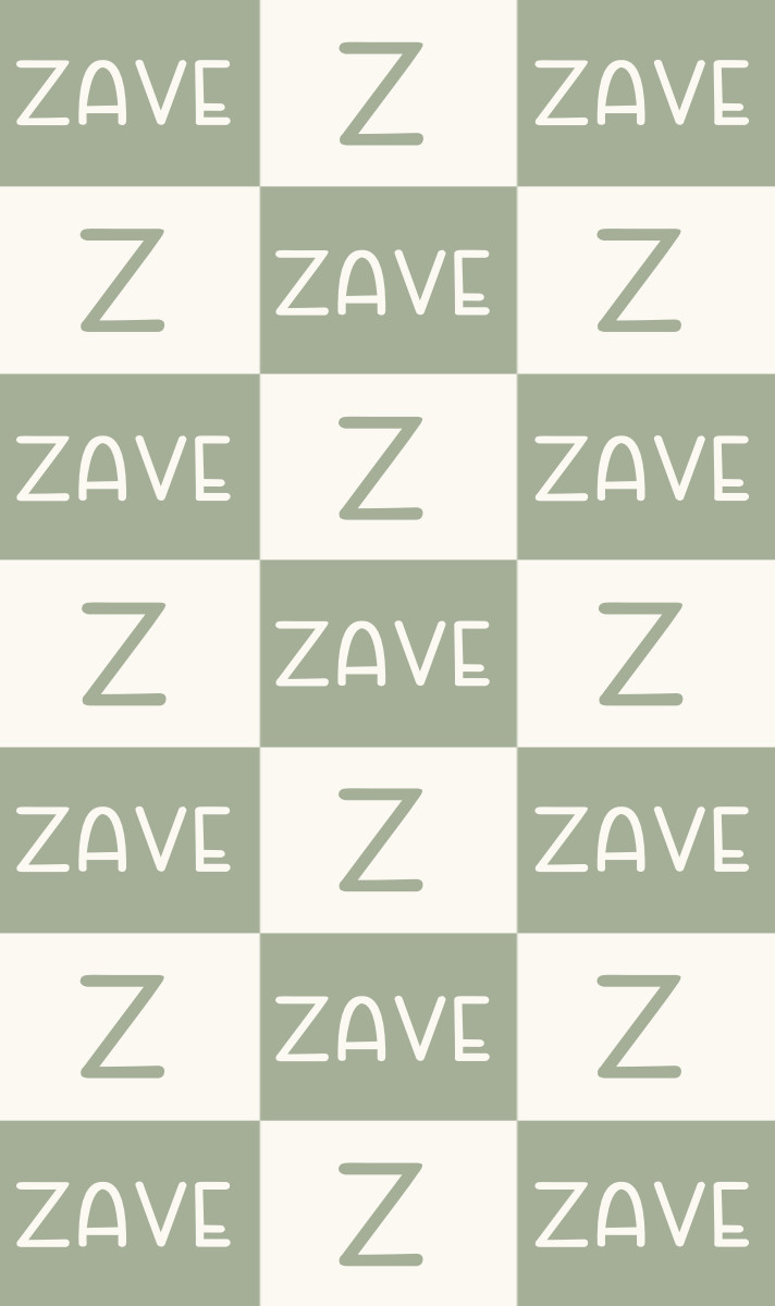 Zave Cot Blanket - Sage/Eggshell