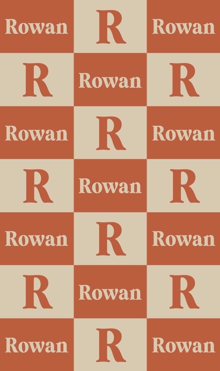 Rowan Cot Blanket - Rust/Oat