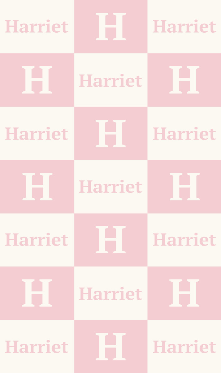 Harriet Cot Blanket - Eggshell/Pastel-Pink Perfect Condition