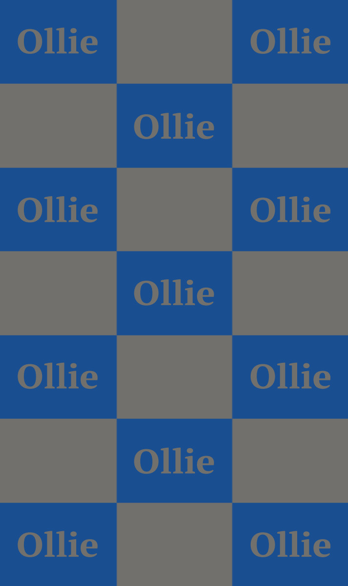 Ollie Cot Blanket - Royal-Blue/Slate Perfect Condition