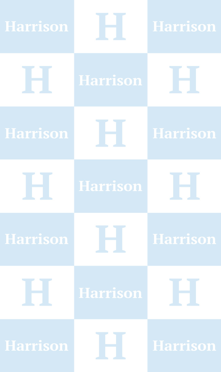 Harrison Cot Blanket - Ice-Blue/White with Minor Defects
