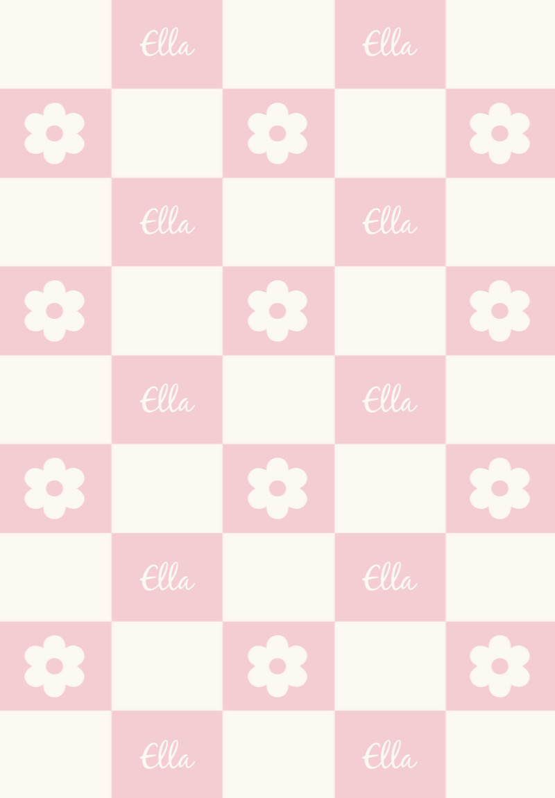 Ella Single Bed Blanket - Pastel-Pink/Eggshell with Minor Defects