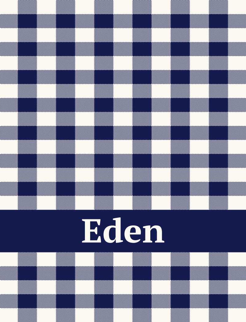 Eden Bassinet Blanket - Navy/Eggshell Perfect Condition