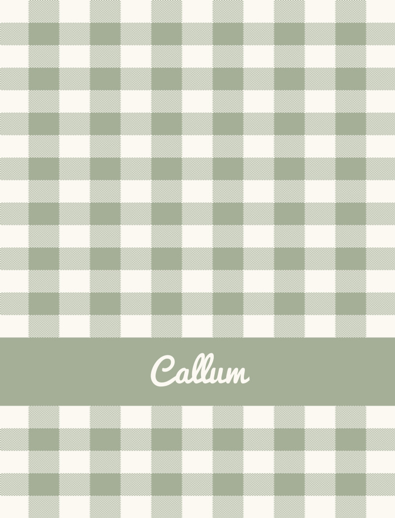 Callum Bassinet Blanket - Sage/Eggshell with Minor Defects