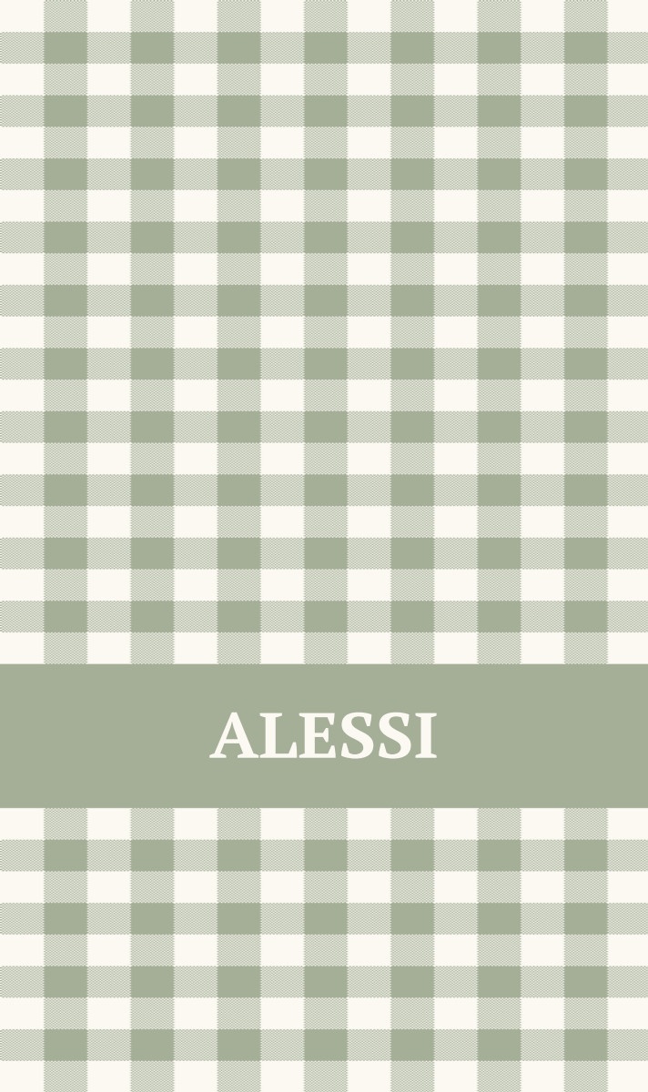 Alessi Cot Blanket - Sage/Eggshell with Minor Defects