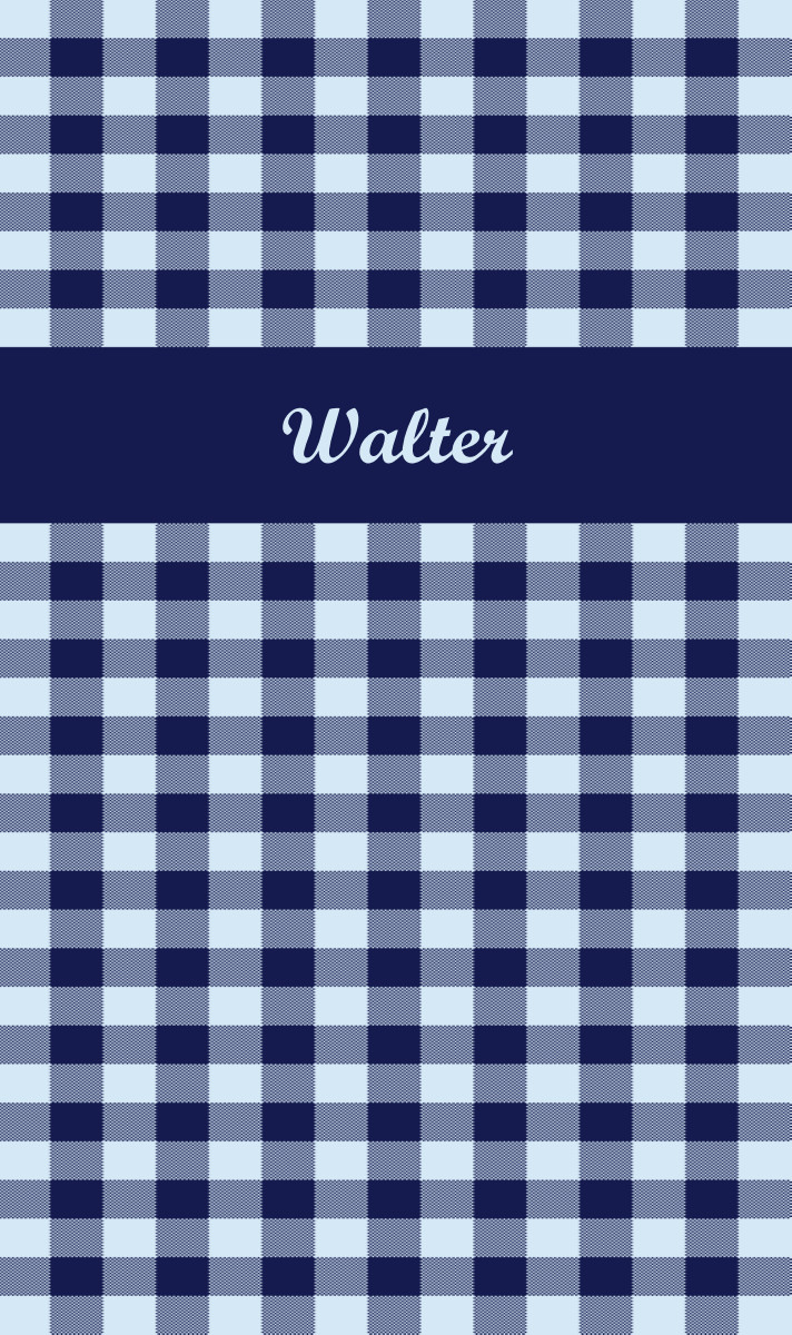 Walter Cot Blanket - Navy/Ice-Blue Perfect Condition