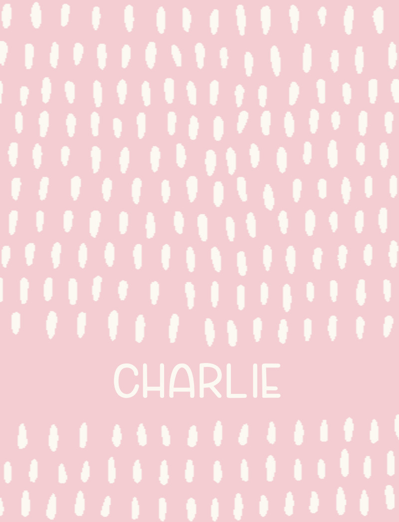 Charlie Bassinet Blanket - Pastel-Pink/Eggshell