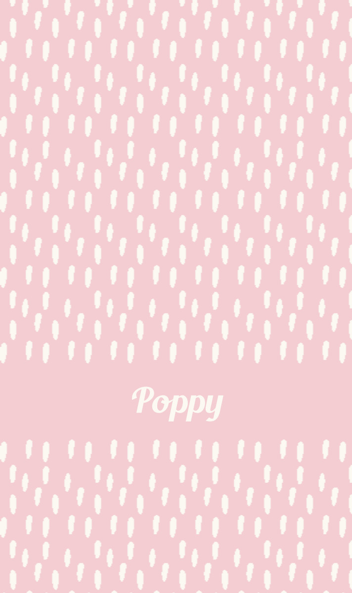 Poppy Cot Blanket - Pastel-Pink/Eggshell